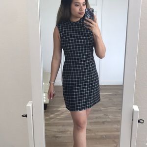 H&M windowpane dress